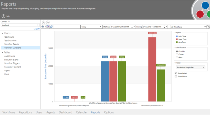 screenshot of Automate RPA